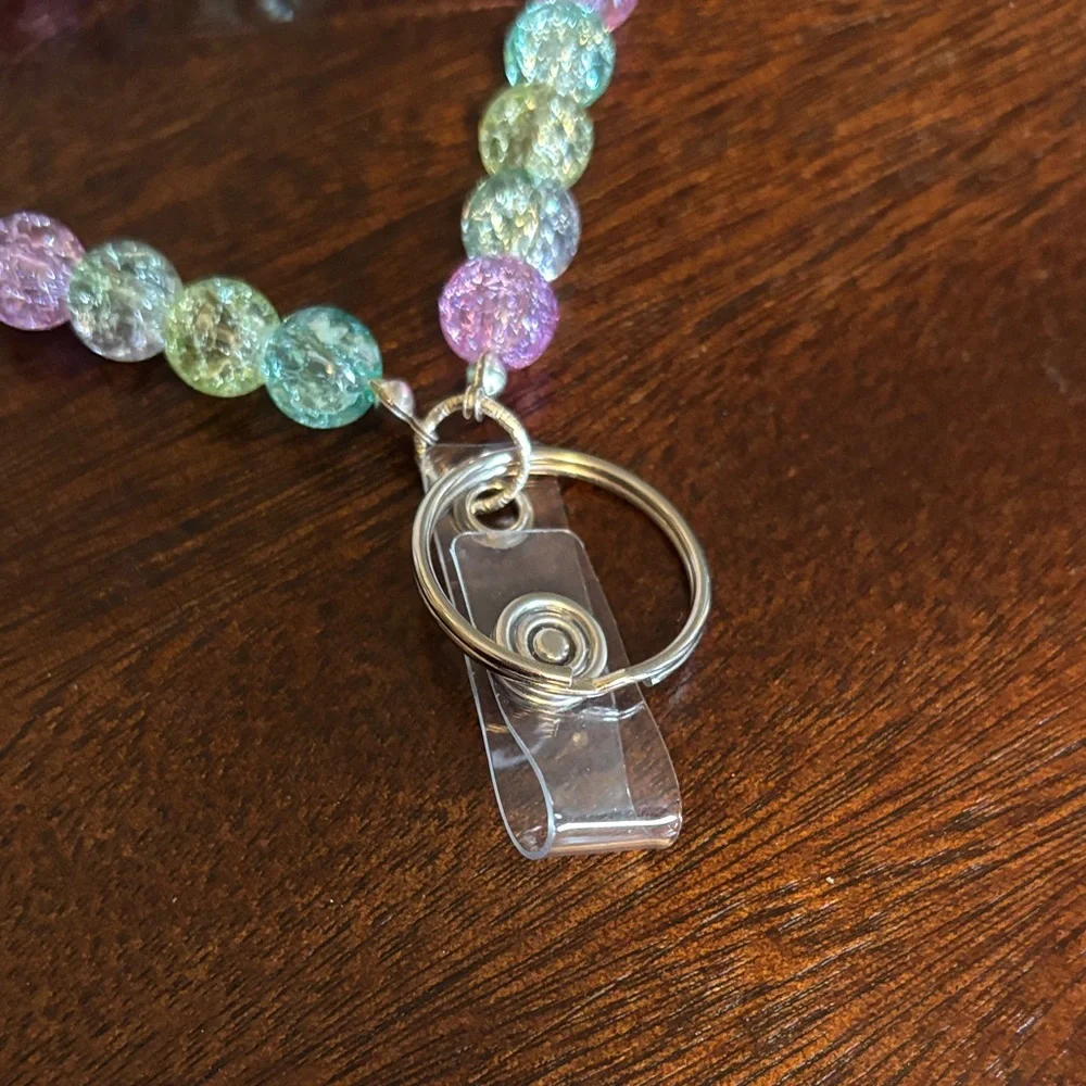 Homemade Glass bead Lanyard - Picture 2 of 3